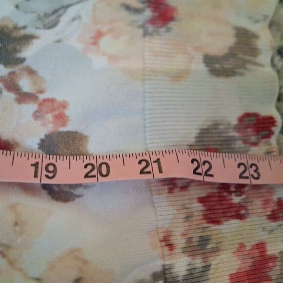 Lands’ End 100% Supima Floral Button-Front Women's Cardigan Sweater | Size XS - Picture 6 of 6